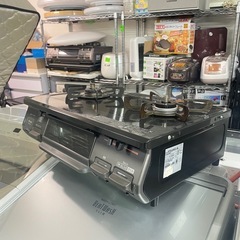 配送可能　保証付き 2021年製プロパンガス用ガスコンロ[左強火] ワンピーストップシリーズ ブラック RT64JH6S2-GLの画像