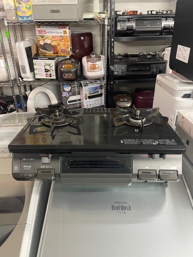 配送可能　保証付き 2021年製プロパンガス用ガスコンロ[左強火] ワンピーストップシリーズ ブラック RT64JH6S2-GL