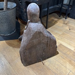 仙人置物 木製 彫刻  寿老人の画像