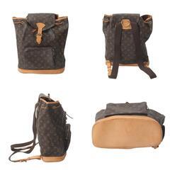 ルイヴィトン M51135 リュック・デイパック ブラウン  LOUIS VUITTON モンスリ モノグラムの画像