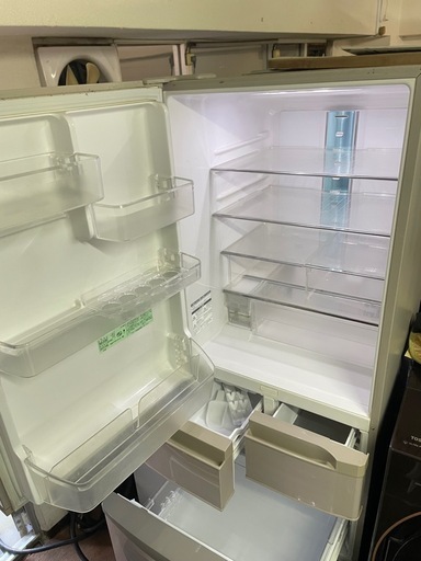 北九州市内配送無料　保証付き 日立 HITACHI 冷蔵庫（415L・左開き） ライトブラウン ビッグ＆スリム60 R-S42AML