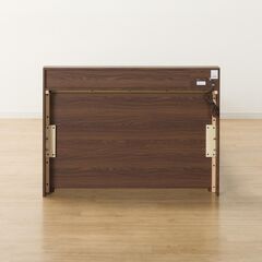 【ニトリ】跳ね上げすのこベッドフレーム(JN-300nN/MBR)（ミドルブラウン）の画像