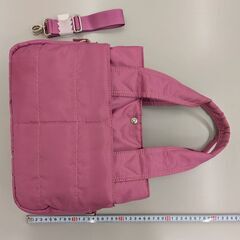 ハンドバッグ　ピンク　ショルダーベルト有の画像