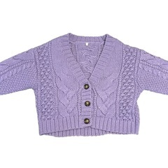 GU 厚手 カーディガン 110cmの画像