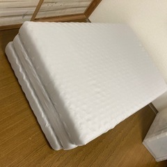 [厚さ10cm] ニトリ　マットレス シングル  三つ折り グレー ウレタン 折りたたみマットレス 寝具
 の画像