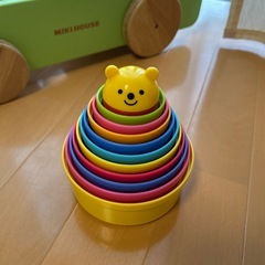 ミキハウスのカタカタ、ソフトボール、combiコップかさねの画像