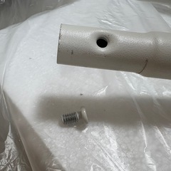 白×木目 ハンガーラックの画像