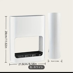 新品コンパクト傘立てホワイトの画像
