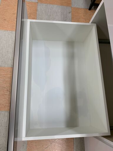 ＼家具＊家電のお店／【ｼﾞｬﾝｸﾞﾙｼﾞｬﾝｸﾞﾙ石川金沢店】レンジボード ニトリ ホワイト W(幅)100.5&times;D(奥行き)45&times;H(高さ)90.5cm