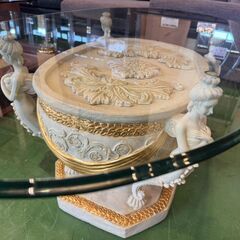 【愛品館八千代店】ロココ調　ヴィーナス　水瓶　センターテーブルの画像