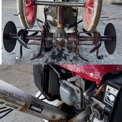 h-224△ q 岐阜発/ ホンダ/ ホリデー/ FH220/ 管理機/ 耕運機/ 実動 動画アクセルワイヤー欠品/ 現状品/ 管10u/ R7.10/29 △の画像