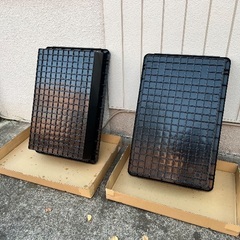 トロ舟 黒 100L (リス製)  2舟セットの画像