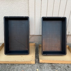 トロ舟 黒 100L (リス製)  2舟セットの画像