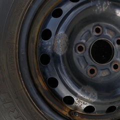 [トーヨー] ステップワゴン純正 鉄ホイール＆スタッドレスタイヤ 4本セット 15インチの画像