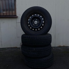 [トーヨー] ステップワゴン純正 鉄ホイール＆スタッドレスタイヤ 4本セット 15インチの画像