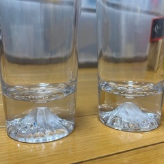 300mlくらいの富士山のグラスの画像