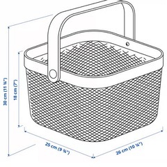 IKEA グリーン　かごの画像