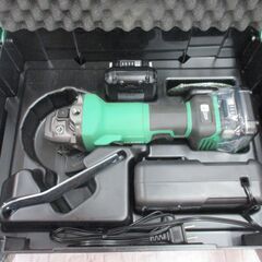 ハイコーキ HiKOKI G1210DA ディスクグラインダ 10.8V バッテリー×2 充電器 中古品 美品 【ハンズクラフト宜野湾店】の画像
