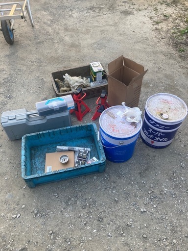 ジャッキ　スタンド　エンジンオイル交換セット