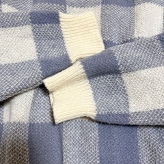 受渡し者様決定　チェック柄ニット　韓国購入の画像