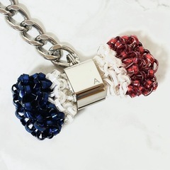 【美品】ANTEPRIMA アンテプリマ リボンチャーム トリコロールの画像