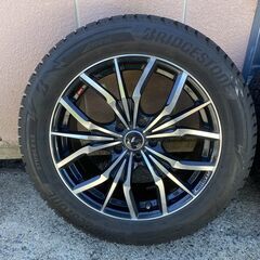 ブリザック DM-V3  235/55R18　スタッドレスタイヤ ★ Weds ウェッズ LEONIS LV レオニス 18インチ　8J +42 114.3/5H の画像