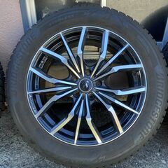 ブリザック DM-V3  235/55R18　スタッドレスタイヤ ★ Weds ウェッズ LEONIS LV レオニス 18インチ　8J +42 114.3/5H の画像