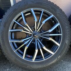 ブリザック DM-V3  235/55R18　スタッドレスタイヤ ★ Weds ウェッズ LEONIS LV レオニス 18インチ　8J +42 114.3/5H の画像