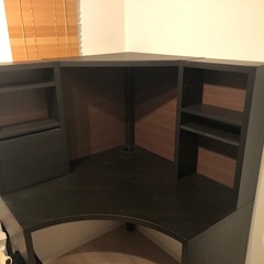 IKEA コーナーデスク　ブラック　MICKE ミッケの画像