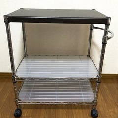 スチールラック キッチンワゴン メタルラック キャスター付きの画像