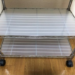 スチールラック キッチンワゴン メタルラック キャスター付きの画像