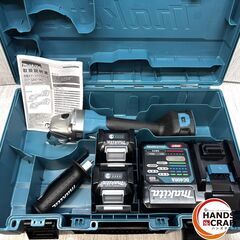 【未使用】ﾏｷﾀ makita GA019GRMX ﾃﾞｨｽｸｸﾞﾗｲﾝﾀﾞ ｸﾞﾗﾝﾀﾞ ｻﾝﾀﾞ ﾊﾞｯﾃﾘ4.0Ah ×2 充電器 40V 純正 【ハンズクラフト沖縄豊見城店】の画像