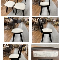 S134 ⭐ NITORI ニトリ ダイニング３点セット DTピア3 伸長式 回転椅子 幅92～120cm USEDの画像