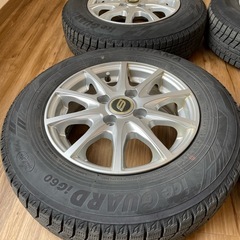 YOKOHAMA ice GUARD スタッドレスタイヤ 2019年製　アルミホイール付き　4本セットiG60 155/80R13 の画像