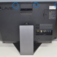 中古一体型パソコン NEC DA770/K Windows11/core i7-8550U/爆速SSD512GB/メモリ8B/23.8インチ/WEBカメラ/ブルーレイ/テレビ機能の画像