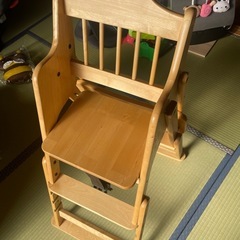 木製ハイチェア 　ベビーチェア　澤田木工所の画像