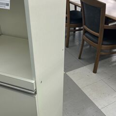 ★リユースのサカイ千葉中央店★  レンジ台 ホワイト H118×D90×W75 クリーニング済み TC5412の画像