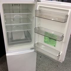 【単身者向け】2ドア冷凍冷蔵庫 TOSHIBA 東芝 GR-S15BS 153L 2021年製:セミマットホワイトの画像