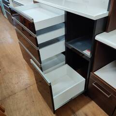 【愛品倶楽部柏店】高橋木工所 2枚スライド扉キッチンボード テクト120オープン 幅120cmの画像