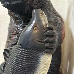 【決定しました】20年前のクマの彫り物 アンティークの画像