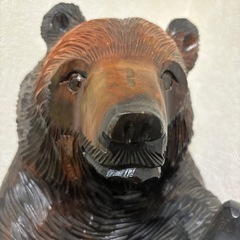 【決定しました】20年前のクマの彫り物 アンティークの画像