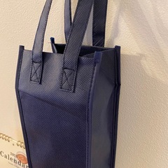 美品 ワインケース ボトルケース 布バッグ ボトル袋 日本酒用 紺色の画像