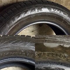 C-43タイヤ 中古 BRIDGESTONE STUDLESS BLIZZAK VRX2 195/65R15の画像