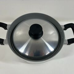 アルミ製 炊飯鍋 3合炊き 両手鍋 ガス専用 幅33cm×奥行22cm×高さ13cmの画像