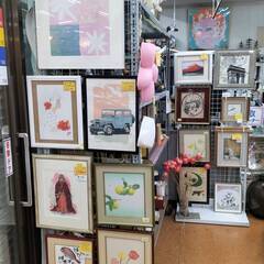 ●アートポスター「摩天楼の頂上でランチ」額装品　絵画 オブジェ アート作品 インテリア額絵 オフィス装飾の画像