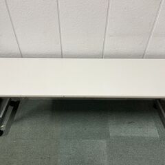 ハイテクウッド 会議テーブル 長テーブル ミーティングテーブル スタックテーブル キャスター付 ① 幅180cm×奥行45cm×高さ70cm の画像