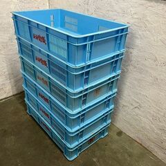 【岐阜プラスチック工業】 リステナー VC-25 コンテナボックス 6枚 セット まとめ まとめ売り 網目ボックス A0860Fの画像