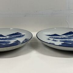 華山窯 大皿 2枚セット 直径38cm×高さ6cmの画像