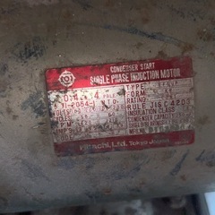 コンプレッサー　ヤンマー　100V
の画像