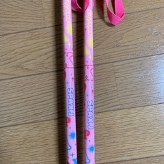 KAZAMA   100cm スキーストック　ピンクの画像